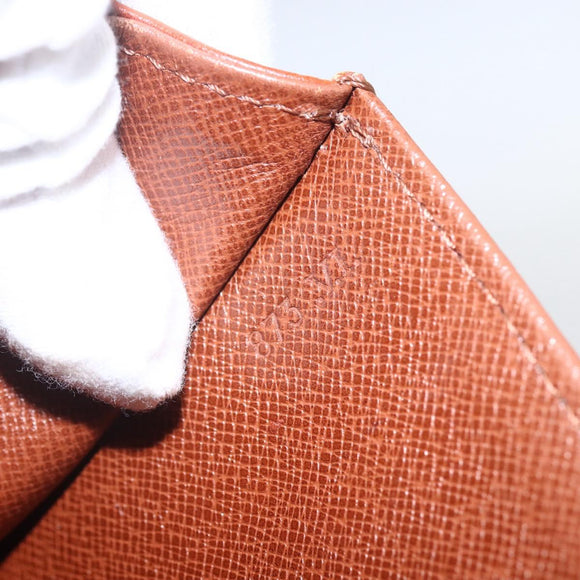 LOUIS VUITTON Epi Jena Clutch Bag Brown M52723 LV Auth 160441