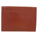 LOUIS VUITTON Epi Jena Clutch Bag Brown M52723 LV Auth 160441-2