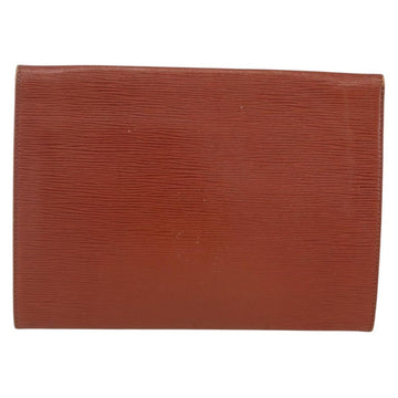 LOUIS VUITTON Epi Jena Clutch Bag Brown M52723 LV Auth 160441 - 0