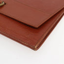 LOUIS VUITTON Epi Jena Clutch Bag Brown M52723 LV Auth 160441-7