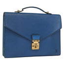 LOUIS VUITTON Epi Porte Documents Bandouliere Bag Toledo Blue LV Auth 160443-1