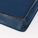 LOUIS VUITTON Epi Porte Documents Bandouliere Bag Toledo Blue LV Auth 160443-9