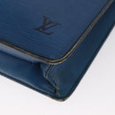 LOUIS VUITTON Epi Porte Documents Bandouliere Bag Toledo Blue LV Auth 160443-15