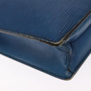 LOUIS VUITTON Epi Porte Documents Bandouliere Bag Toledo Blue LV Auth 160443-16