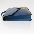 LOUIS VUITTON Epi Porte Documents Bandouliere Bag Toledo Blue LV Auth 160443-4