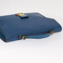 LOUIS VUITTON Epi Porte Documents Bandouliere Bag Toledo Blue LV Auth 160443-6