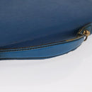 LOUIS VUITTON Epi Porte Documents Bandouliere Bag Toledo Blue LV Auth 160443-7