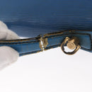 LOUIS VUITTON Epi Porte Documents Bandouliere Bag Toledo Blue LV Auth 160443-8