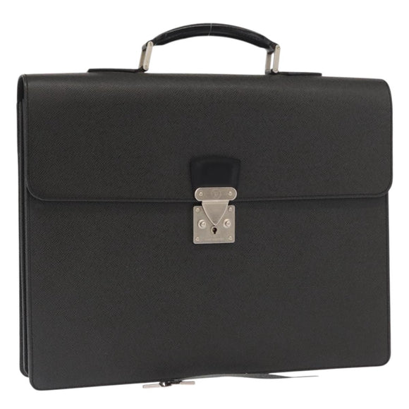 LOUIS VUITTON Taiga Serviette Moskova Business Bag Ardoise M30032 Auth 160446
