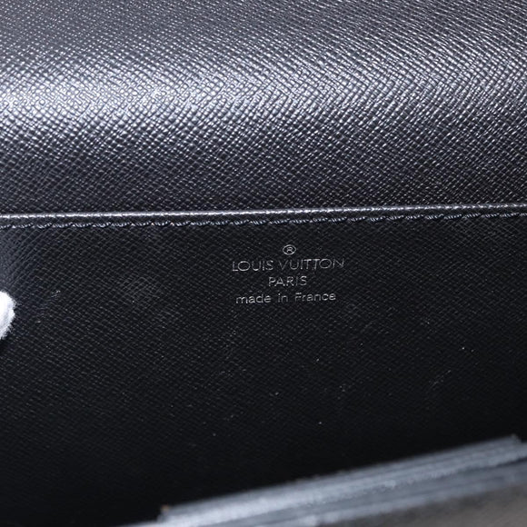 LOUIS VUITTON Taiga Serviette Moskova Business Bag Ardoise M30032 Auth 160446
