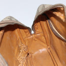 GUCCI GG Supreme Clutch Bag PVC Beige Auth 160464-10