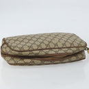 GUCCI GG Supreme Clutch Bag PVC Beige Auth 160464-5