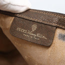 GUCCI GG Supreme Web Sherry Line Clutch Bag PVC Beige 67 014 3087 Auth 160466-9