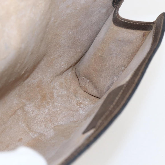 GUCCI GG Supreme Web Sherry Line Clutch Bag PVC Beige 67 014 3087 Auth 160466