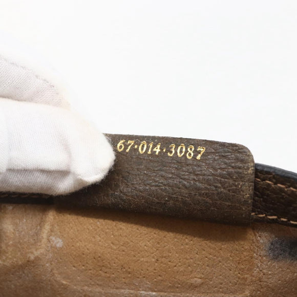 GUCCI GG Supreme Web Sherry Line Clutch Bag PVC Beige 67 014 3087 Auth 160466