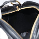 Christian Dior Shoulder Bag Leather Black Gold Auth 160468-19