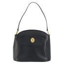 Christian Dior Shoulder Bag Leather Black Gold Auth 160468-13
