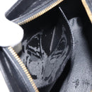 Christian Dior Shoulder Bag Leather Black Gold Auth 160468-21