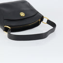 Christian Dior Shoulder Bag Leather Black Gold Auth 160468-7