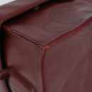 LOEWE Anagram Shoulder Bag Leather Red Gold Auth 160470-11