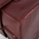 LOEWE Anagram Shoulder Bag Leather Red Gold Auth 160470-13