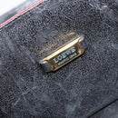 LOEWE Anagram Shoulder Bag Leather Red Gold Auth 160470-15