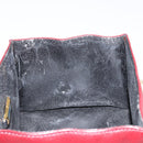 LOEWE Anagram Shoulder Bag Leather Red Gold Auth 160470-17