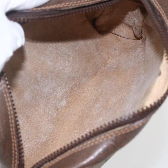 GUCCI GG Supreme Web Sherry Line Clutch Bag PVC Beige 27 004 998 Auth 160473