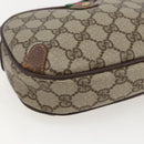 GUCCI GG Supreme Web Sherry Line Bag PVC Beige Gold 89 02 066 Auth 160474-14