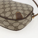 GUCCI GG Supreme Web Sherry Line Bag PVC Beige Gold 89 02 066 Auth 160474-15