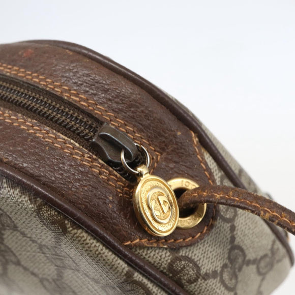 GUCCI GG Supreme Web Sherry Line Bag PVC Beige Gold 89 02 066 Auth 160474