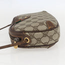 GUCCI GG Supreme Web Sherry Line Bag PVC Beige Gold 89 02 066 Auth 160474-3