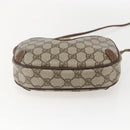 GUCCI GG Supreme Web Sherry Line Bag PVC Beige Gold 89 02 066 Auth 160474-5