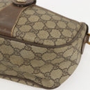 GUCCI GG Supreme Web Sherry Line Bag PVC Beige Gold 89 02 032 Auth 160476-14