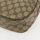 GUCCI GG Supreme Web Sherry Line Bag PVC Beige Gold 89 02 032 Auth 160476-16