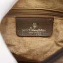 GUCCI GG Supreme Web Sherry Line Bag PVC Beige Gold 89 02 032 Auth 160476-12