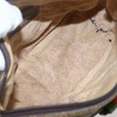 GUCCI GG Supreme Web Sherry Line Bag PVC Beige Gold 89 02 032 Auth 160476-10
