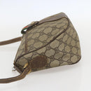 GUCCI GG Supreme Web Sherry Line Bag PVC Beige Gold 89 02 032 Auth 160476-3