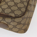 GUCCI GG Supreme Web Sherry Line Bag PVC Beige Gold 904 02 049 Auth 160477-9