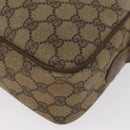 GUCCI GG Supreme Web Sherry Line Bag PVC Beige Gold 904 02 049 Auth 160477-16