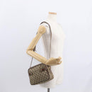 GUCCI GG Supreme Web Sherry Line Bag PVC Beige Gold 904 02 049 Auth 160477-24