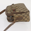 GUCCI GG Supreme Web Sherry Line Bag PVC Beige Gold 904 02 049 Auth 160477-4