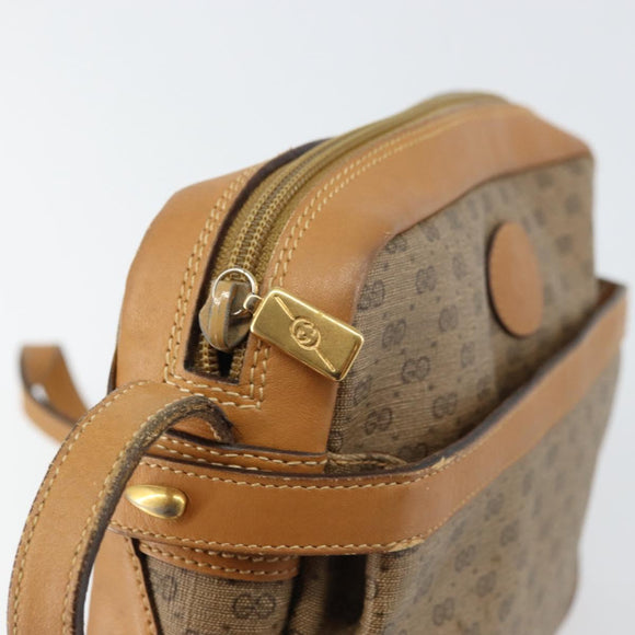 GUCCI Micro GG Supreme Shoulder Bag PVC Beige Gold 007 23 0017 Auth 160479