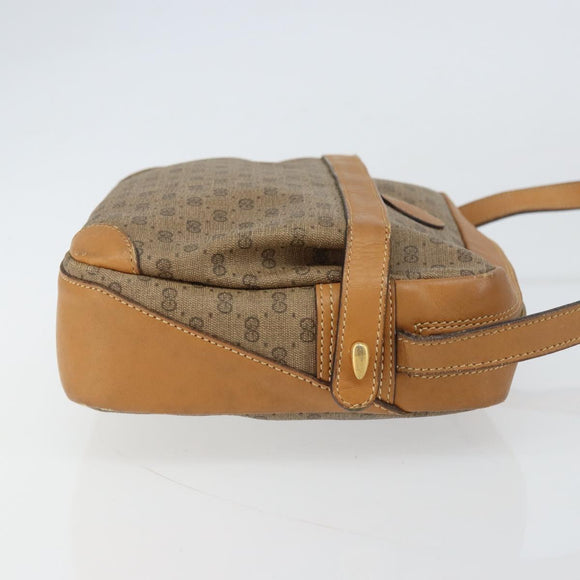 GUCCI Micro GG Supreme Shoulder Bag PVC Beige Gold 007 23 0017 Auth 160479