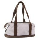 GUCCI GG Canvas Hand Bag Purple Gold 92734 Auth 160481-1