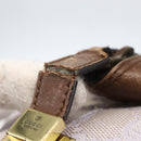 GUCCI GG Canvas Hand Bag Purple Gold 92734 Auth 160481-15