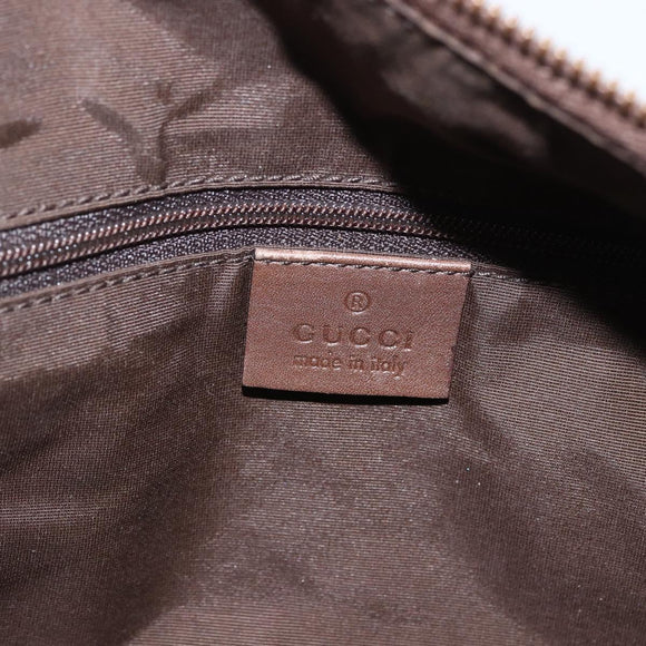 GUCCI GG Canvas Hand Bag Purple Gold 92734 Auth 160481