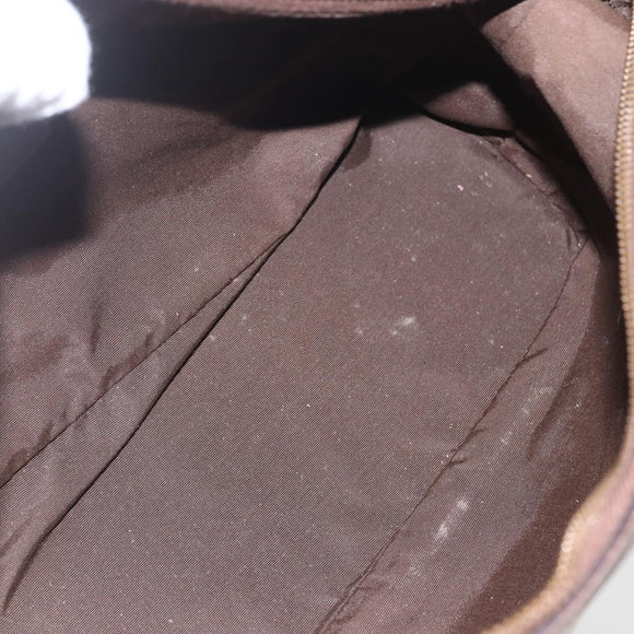 GUCCI GG Canvas Hand Bag Purple Gold 92734 Auth 160481