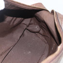 GUCCI GG Canvas Hand Bag Purple Gold 92734 Auth 160481-19