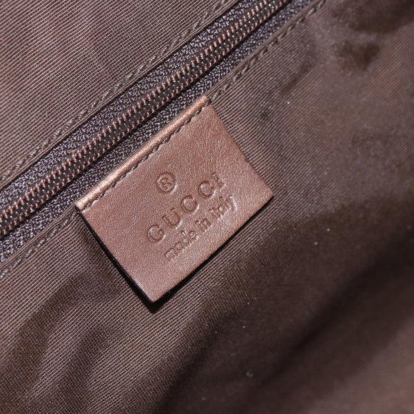 GUCCI GG Canvas Hand Bag Purple Gold 92734 Auth 160481